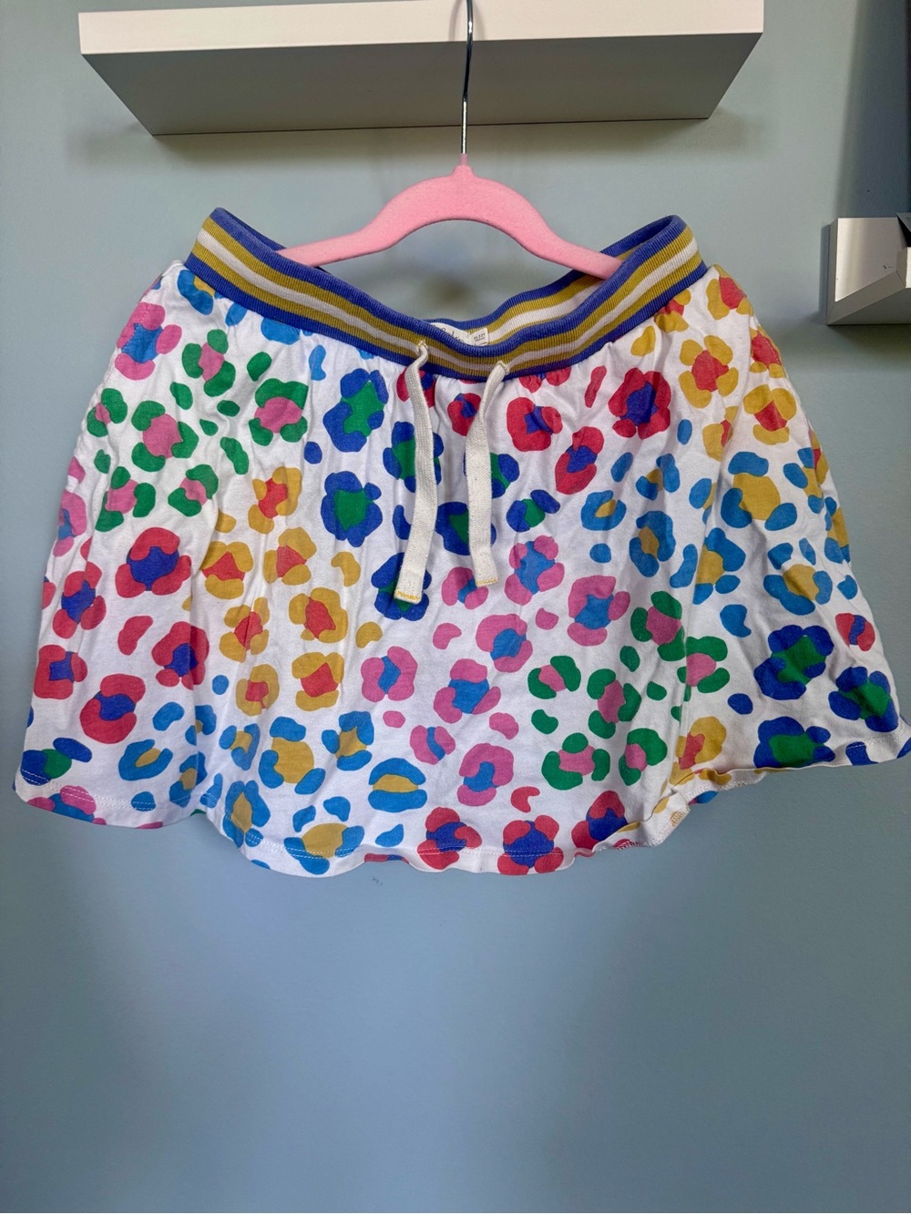 Mini Boden Neon Leopard Print Skort Size 11-12